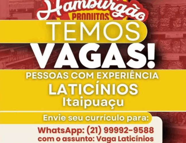 Oportunidade de Emprego